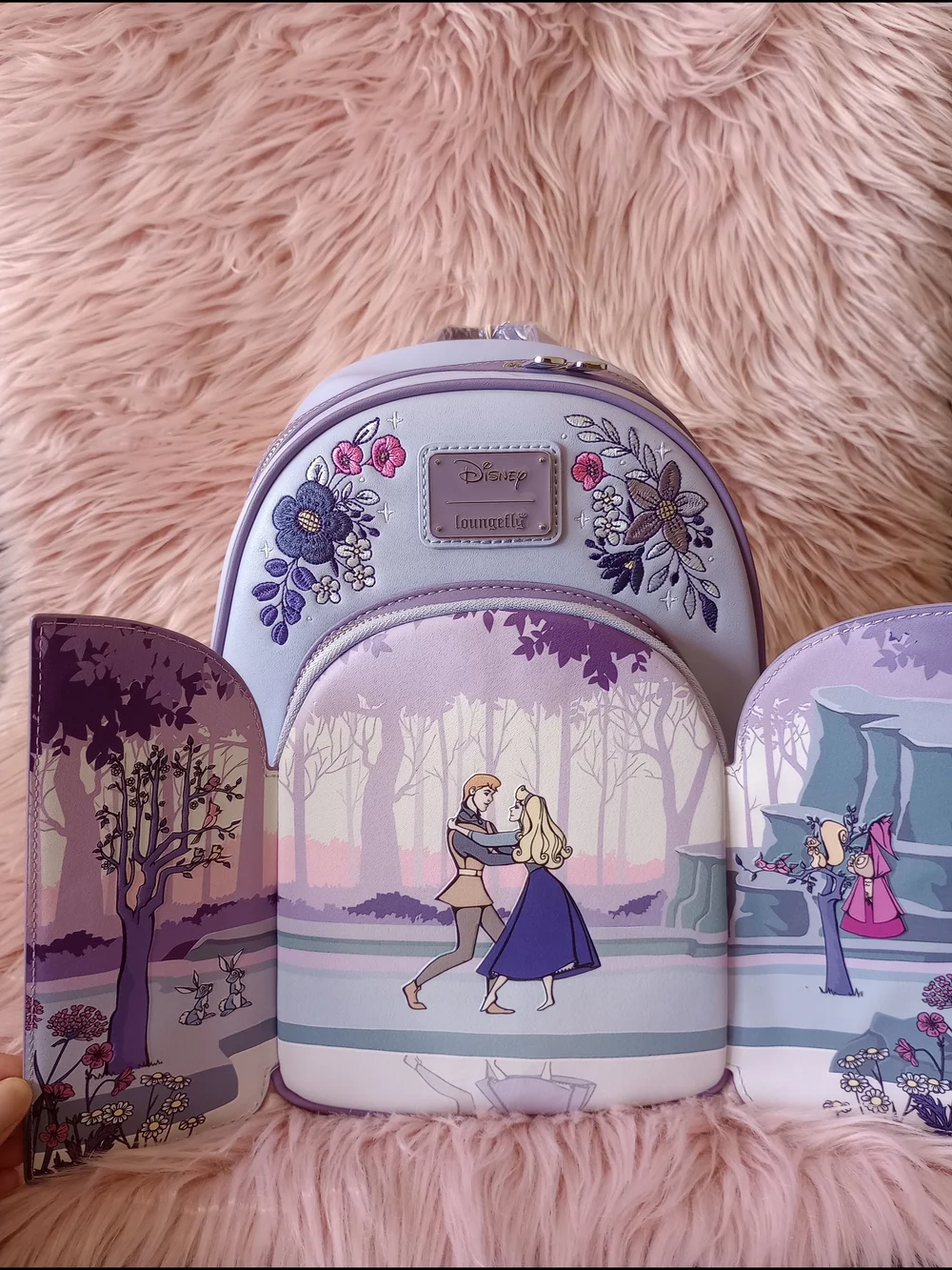 Sleeping Beauty 65th Anniversary Floral Scene Mini Backpack